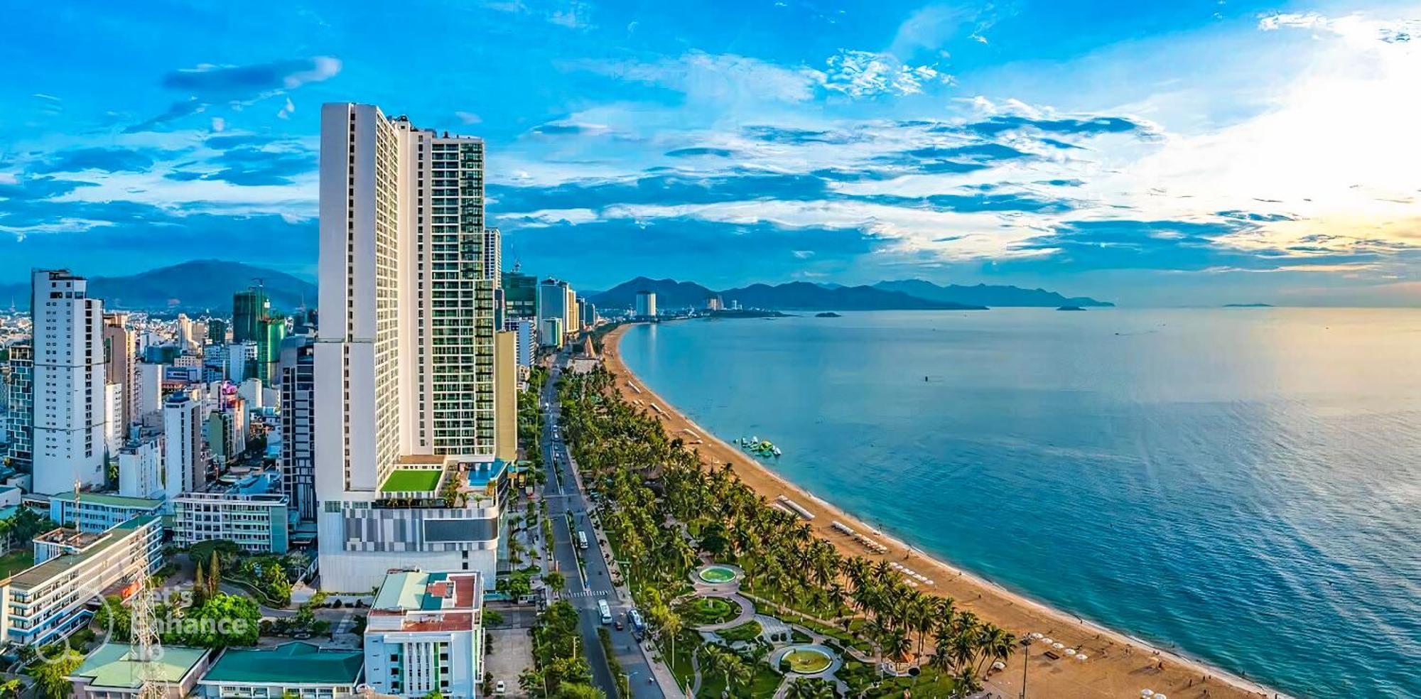 Can Ho Mt Vien Trieu Oceanus Apartment - Thai Ha نها ترانج المظهر الخارجي الصورة